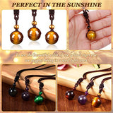 Tiger Eye Amethyst Chakra Necklace Lucky Blessing Protection Pendant