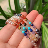 Chakra Stone Bracelet with Freshwater Pearls