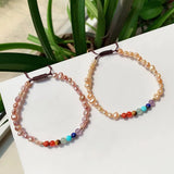 Chakra Stone Bracelet with Freshwater Pearls