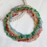 Healing Crystal Necklace Green Aventurine Citrines Quartz Pink Choker