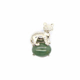 Tiger Agate Quartz Crystal Pendulum Lucky Animal Charms