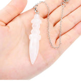Clear Quartz Crystal Pendulum for Divination Dowsing