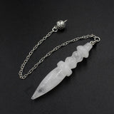 Clear Quartz Crystal Pendulum for Divination Dowsing