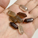 Stone Point Pendant Hexagonal Prism Charms Quartz Pendants 9x20mm