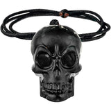 Orgone Skull Crystal Stone Pendant Necklace for Men Women
