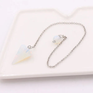 Healing Quartz Pendulum for Divination Biolocation Natural Stone