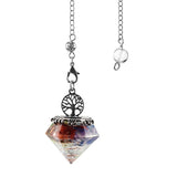 Tree of Life Natural Quartz Orgonite Pendant