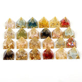 Healing Reiki Natural Crystal Gravel Chakra Py...