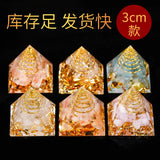 Healing Reiki Natural Crystal Gravel Chakra Py...