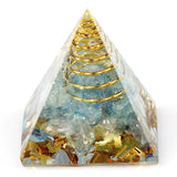 Healing Reiki Natural Crystal Gravel Chakra Py...