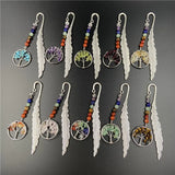 Reiki Ore Chakra Stone Tree Of Life Bookmark