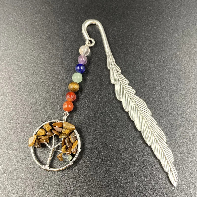 Reiki Ore Chakra Stone Tree Of Life Bookmark