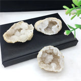 Healing Reiki Raw Ore Natural Crystal Agate Geode Cornucopia Small Ornaments