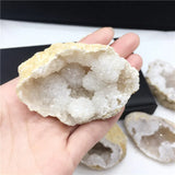 Healing Reiki Raw Ore Natural Crystal Agate Geode Cornucopia Small Ornaments