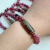 Healing Reiki Nine Eyes Guanyin Dzi Agates Bracelet