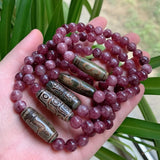 Healing Reiki Nine Eyes Guanyin Dzi Agates Bracelet