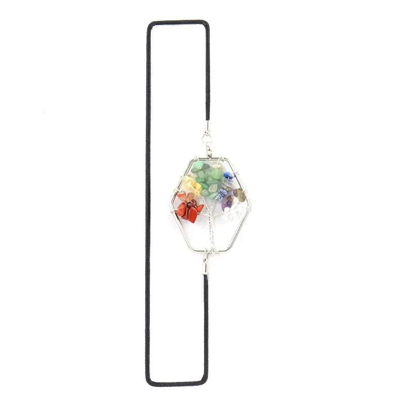 Reiki Healing Gravel Copper Wire Wrap Tree of Life Bookmark