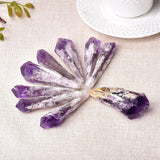 Healing Reiki Natural Purple Amethyst Cluster Mineral Specimen Pendant