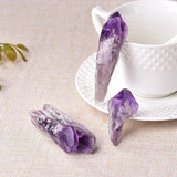 Healing Reiki Natural Purple Amethyst Cluster Mineral Specimen Pendant