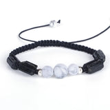 Tourmaline & Howlite Bracelet for Unisex