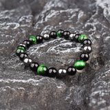 Magnetite Yoga Weight Loss Bracelet Natural Tiger Eye Stone Couple