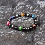 Magnetite Yoga Weight Loss Bracelet Natural Tiger Eye Stone Couple