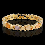 Magnetic Therapy Bracelet Cat's Eye Drop Oil Flower Hand Ornament