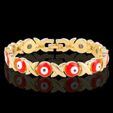 Magnetic Therapy Bracelet Cat's Eye Drop Oil Flower Hand Ornament