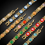 Magnetic Therapy Bracelet Cat's Eye Drop Oil Flower Hand Ornament