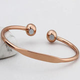 Women's Copper Magnetic Bangle Charm Bracelet Health Care Jewelry