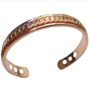 Women's Copper Bracelet with Magnetic Bangle Hole