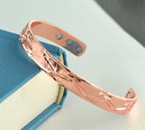 Women's Copper Bracelet with Magnetic Bangle Hole