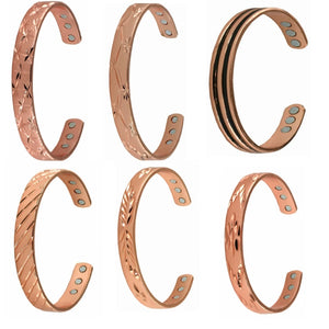 Women's Copper Bracelet with Magnetic Bangle Hole