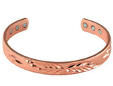 Women's Copper Bracelet with Magnetic Bangle Hole