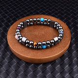 Hematite Charm Bracelet for Men and Women