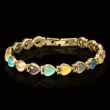 Opal Magnetic Therapy Bracelet Gold-plated Unisex Health Care Jewelry