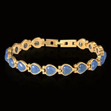 Opal Magnetic Therapy Bracelet Gold-plated Unisex Health Care Jewelry