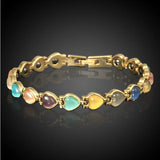 Opal Magnetic Therapy Bracelet Gold-plated Unisex Health Care Jewelry