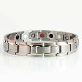 Men's Stainless Steel Hand Chain Magnetic Therapy Bracelet