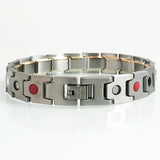 Men's Stainless Steel Hand Chain Magnetic Therapy Bracelet