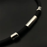 Health Protection Stainless Steel Magnetic Button Necklace