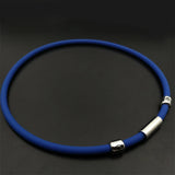 Health Protection Stainless Steel Magnetic Button Necklace