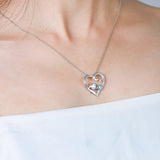 Mom and Baby Sea Turtle Pendant Necklace Sterling Silver Mothers Jewelry