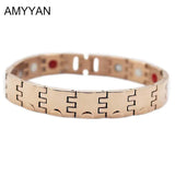 Health Infrared Rose Bangle 316L Stainless Steel Bracelet Jewelry