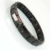 Men's Magnetic Wristband Black/White Ceramic Bracelet