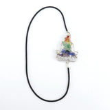Natural Crystal Yogi Tree Of Life Bookmark Colorful Gravel Braid Stretch Rope
