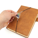 Natural Crystal Yogi Tree Of Life Bookmark Colorful Gravel Braid Stretch Rope