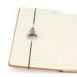 Natural Crystal Yogi Tree Of Life Bookmark Colorful Gravel Braid Stretch Rope