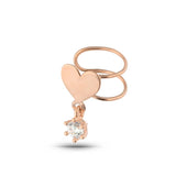 Zircon Earcuff 925 Silver Earrings