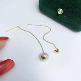 Heart 925 Silver Earring Bases for Pearls